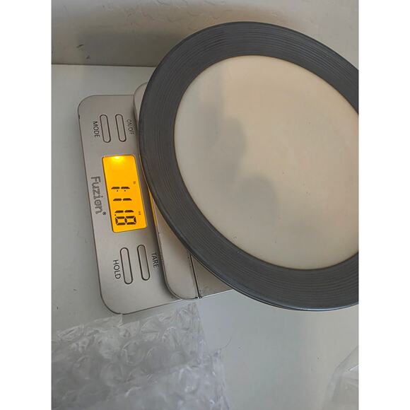 Set of 2- BISTRO CREAM by Sango Dark Gray Edge Glossy Cream 8" Salad Plate - Picture 7 of 7